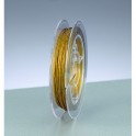 Schmuckdraht nylonummantelt gold