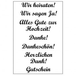 Stempelset mit Acrylblocks Geburt