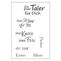 Stempelset mit Acrylblocks Geburt