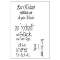 Stempelset mit Acrylblocks Geburt