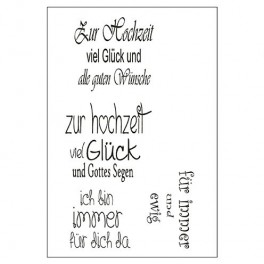 Stempelset mit Acrylblocks Geburt