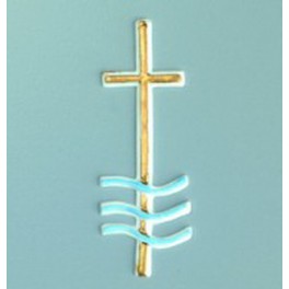 Wachsdekor Taufkreuz