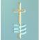 Wachsdekor Taufkreuz