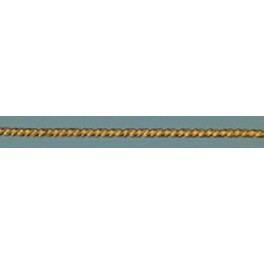Wachsdekor Borte Kordel flach gold