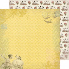 Designpaper Springtime Collection "Flower Hexagon"