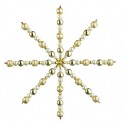 Drahsternebastelset mit Perlen 15cm, kultur/gold