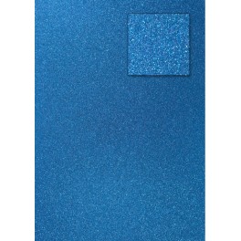 Glitterkarton pfauenblau