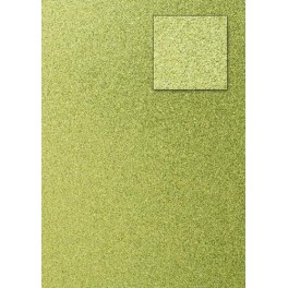 Glitterkarton limone