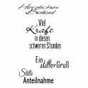 Stempelset mit Acrylblocks Geburt