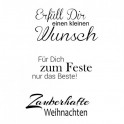 Stempelset mit Acrylblocks Geburt