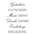 Stempelset mit Acrylblocks Geburt