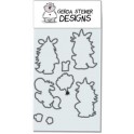 Clear Stamp Set "Moody Unicorns"