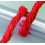 Raffia Gartenbast rot