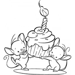 Motivstempel "Kuchenmäuse"