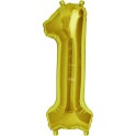 Folienballon silber "1"