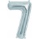 Folienballon silber "1"