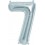 Folienballon silber "1"