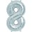Folienballon silber "1"