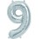 Folienballon silber "1"