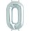 Folienballon silber "1"