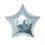 Folienballon silber "1"