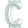 Folienballon silber "1"