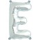 Folienballon silber "1"