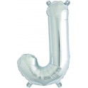 Folienballon silber "1"