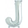 Folienballon silber "1"