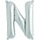 Folienballon silber "1"