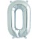 Folienballon silber "1"