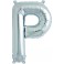 Folienballon silber "1"