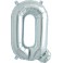 Folienballon silber "1"