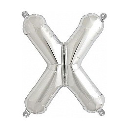 Folienballon silber "1"