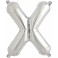 Folienballon silber "1"