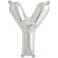 Folienballon silber "1"