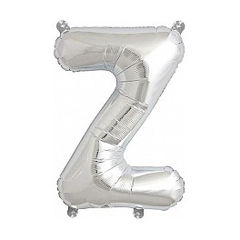 Folienballon silber "1"