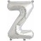 Folienballon silber "1"