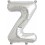 Folienballon silber "1"