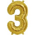 Folienballon silber "1"