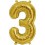 Folienballon silber "1"