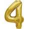 Folienballon silber "1"