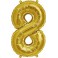 Folienballon silber "1"