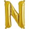 Folienballon silber "1"