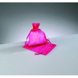 Organza Beutel mini pink