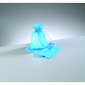 Organza Beutel mini türkis