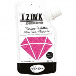 Izink Diamond Glitter Paint ROT