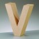 Papp Art Buchstabe V klein