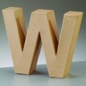Papp Art Buchstabe W klein