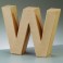 Papp Art Buchstabe W klein